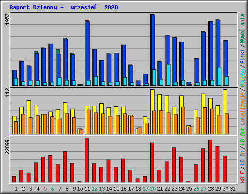 Raport Dzienny -  wrzesień 2020